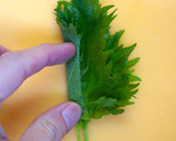 1枚でも簡単！シソ細切りの裏技作り方2写真