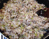 ヨシダソースで♪ひき肉とにんにくの焼き飯作り方4写真