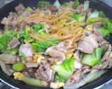 白菜&豚バラde焼きビーフン♪作り方7写真