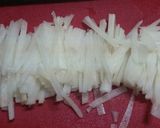 材料大根だけきんぴら大根(大根の炒め煮)作り方2写真