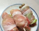豚肉ロールのりんごソース蒸し煮作り方3写真