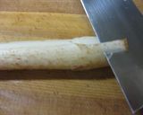 菜の花と山うどのからし酢味噌和え作り方1写真