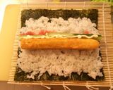たまご焼きと明太子の太巻き＊作り方2写真