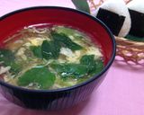 ✿簡単10分 三つ葉のかき玉汁✿作り方5写真