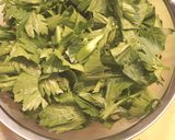 簡単!!セロリの葉★佃煮風オイスター炒め作り方2写真