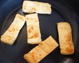 簡単おつまみ✾油揚げでネギ味噌チーズ焼き作り方2写真