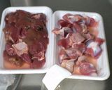 鶏肝と砂ずりの佃煮作り方1写真