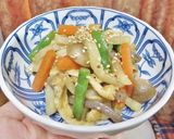 大根と野菜の彩り五目きんぴら作り方11写真