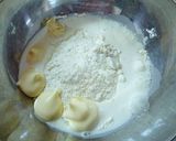 材料４つ♪甘さ控えめマーブルカップケーキ作り方1写真