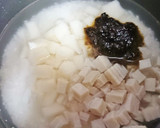 海苔の佃煮とかまぼこのおこわ風作り方1写真