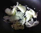 ベーコンと菜花のトマトソース作り方1写真