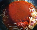 ベーコンと菜花のトマトソース作り方3写真