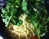 ベーコンと菜花のトマトソース作り方4写真
