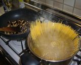 和風しそパスタ（エリンギ入り）作り方2写真