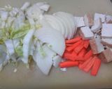 わが家の定番9 白菜と厚揚げの卵とじ作り方1写真