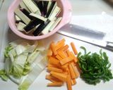 白菜入り味噌で簡単麻婆茄子☆作り方1写真