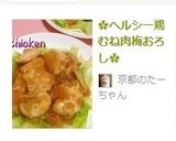 ✿ヘルシー鶏むね肉梅おろし✿作り方7写真