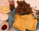 ★油揚げのピリ辛ピザ風。作り方1写真