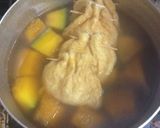 もち巾着のかぼちゃ煮♡作り方3写真