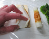 簡単おつまみ♫　ちくわの梅しそ巻き作り方1写真