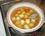 あったか～♪鶏ミンチ団子の簡単鍋作り方3写真