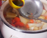 ほのぼのとする挽肉と油揚げと厚揚げの煮物作り方7写真