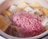 ほのぼのとする挽肉と油揚げと厚揚げの煮物作り方5写真