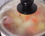 ほのぼのとする挽肉と油揚げと厚揚げの煮物作り方8写真