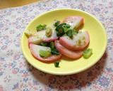 炒め30秒✿ユズ胡椒マヨかまぼこ炒め作り方6写真