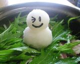 スノーマン鍋（雪見鍋）☆１人鍋作り方3写真