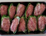 我が家のピーマンの肉詰め作り方4写真