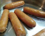 添加物減↓プリッとウインナーの茹で焼き作り方2写真