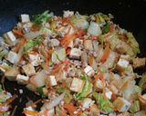 いぬ飯　厚揚げのたまごとじ作り方3写真