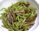 山菜ミズナの炒め作り方2写真
