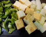 ご飯がすすむ☆厚揚げとピーマンの味噌炒め作り方1写真