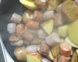超簡単じゃがいもとソーセージ炒め作り方7写真