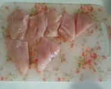鶏胸のわさびマヨ♡作り方1写真