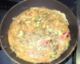 豆苗とベーコンのオムレツ作り方4写真