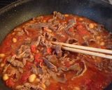 【糖質制限】牛肉と大豆のトマト煮込み作り方2写真