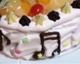 誕生日ケーキ ピンクのピアノ作り方6写真