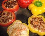 可愛いパプリカのハンバーグ海外作り方3写真