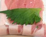 豚シソ、チーズ巻き！巻き方写真有作り方6写真