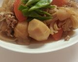 じゃがいものかわり　里芋　肉じゃが作り方5写真