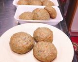 健康小イワシハンバーグジューシーキノコ作り方12写真