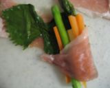甘辛ダレがおいしい！野菜と大葉の豚肉巻き作り方3写真