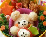 お弁当の彩りに♪ポテサラりんごちゃん作り方8写真