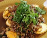 揚げ卵のエスニック風そぼろあんかけ作り方8写真