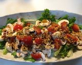 ピリ辛ガーリックオイルのイタリアンサラダ作り方3写真