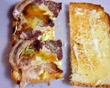 忙しい朝に！焼豚deかんたんホットサンド作り方7写真