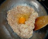 肉団子の生地　京都カフェ作り方5写真